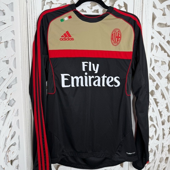 adidas Other - Adidas 2021-2012 AC Milan Fly Emirates Soccer Jersey Long Sleeve